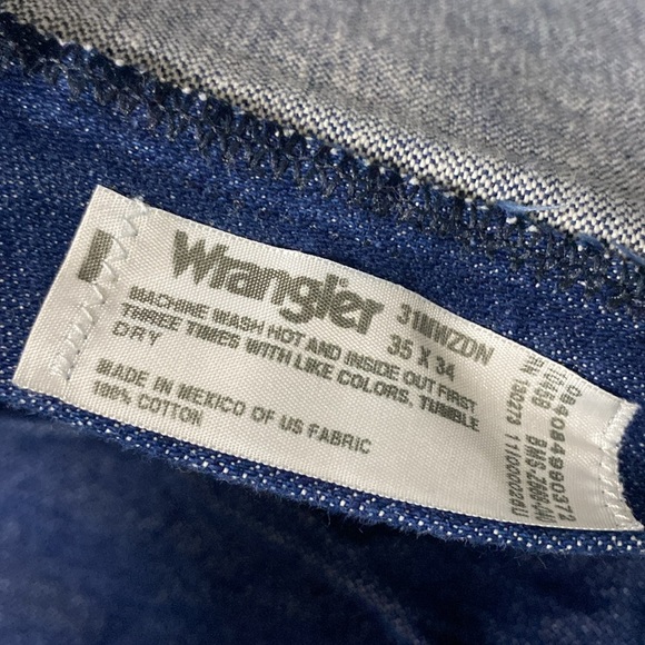 WRANGLER 31 COWBOY CUT 100% COTTON JEANS SIZE 35/34 - Picture 11 of 11